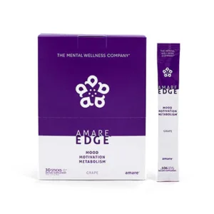 AMARE EDGE GRAPE STICK PACKS FOR MOOD, MOTIVATION AND METABOLISM
