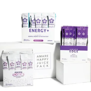 Amare Happy Juice Pack Dragon Fruit On The Go Stick Packets