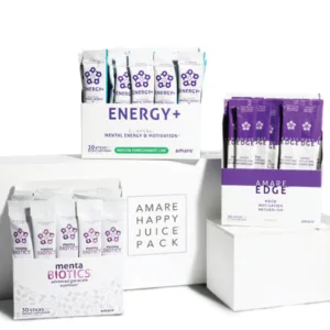 Amare Happy Juice On The Go Packets Grape & Pomegranate Lime