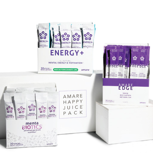 Amare Happy Juice | MentaBiotics - EDGE - Energy+ [Stick Packs]